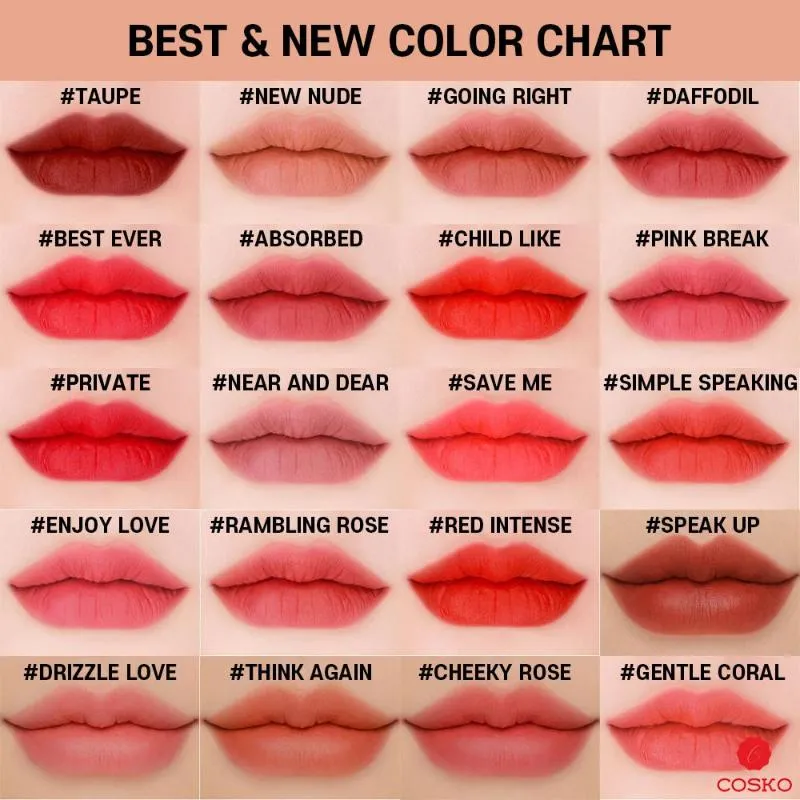 3CE Velvet Liptint,1pc