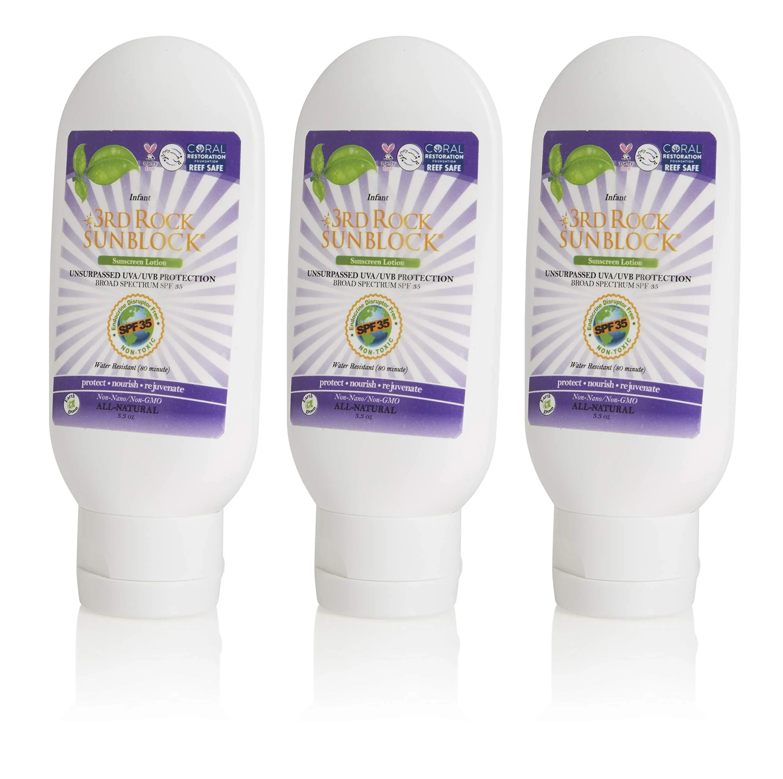3rd Rock SunBlock for Infants and Children 3-Pack