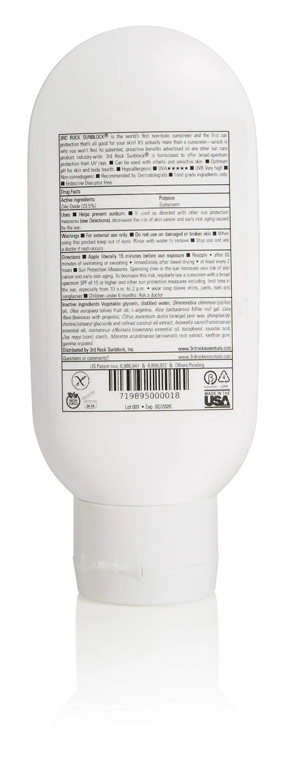 3rd Rock SunBlock for Infants and Children 3-Pack