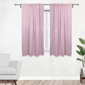 42 X 63 Inch Blackout Polyester Curtains with Rod Pocket Blush - 2 Panels