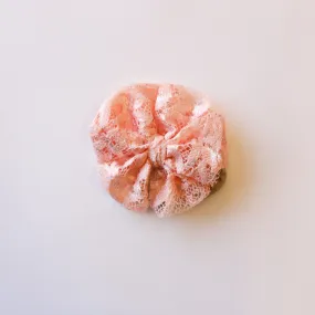 Blush Lace Big   Skinny Bow