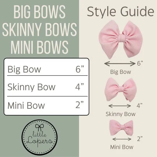 Blush Lace Big   Skinny Bow