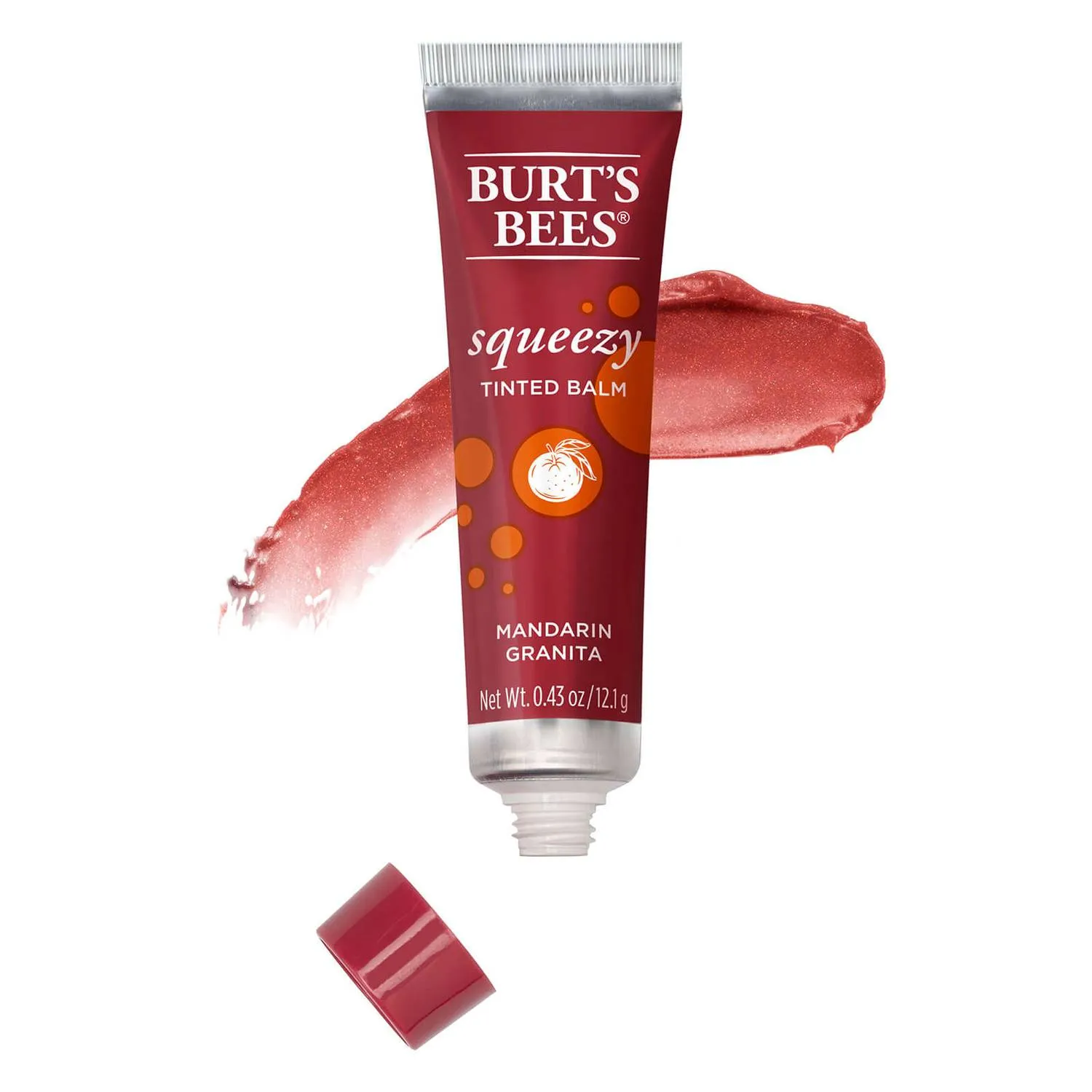 BURT'S BEES Squeezy Tinted Lip Balm - Mandarin Granita
