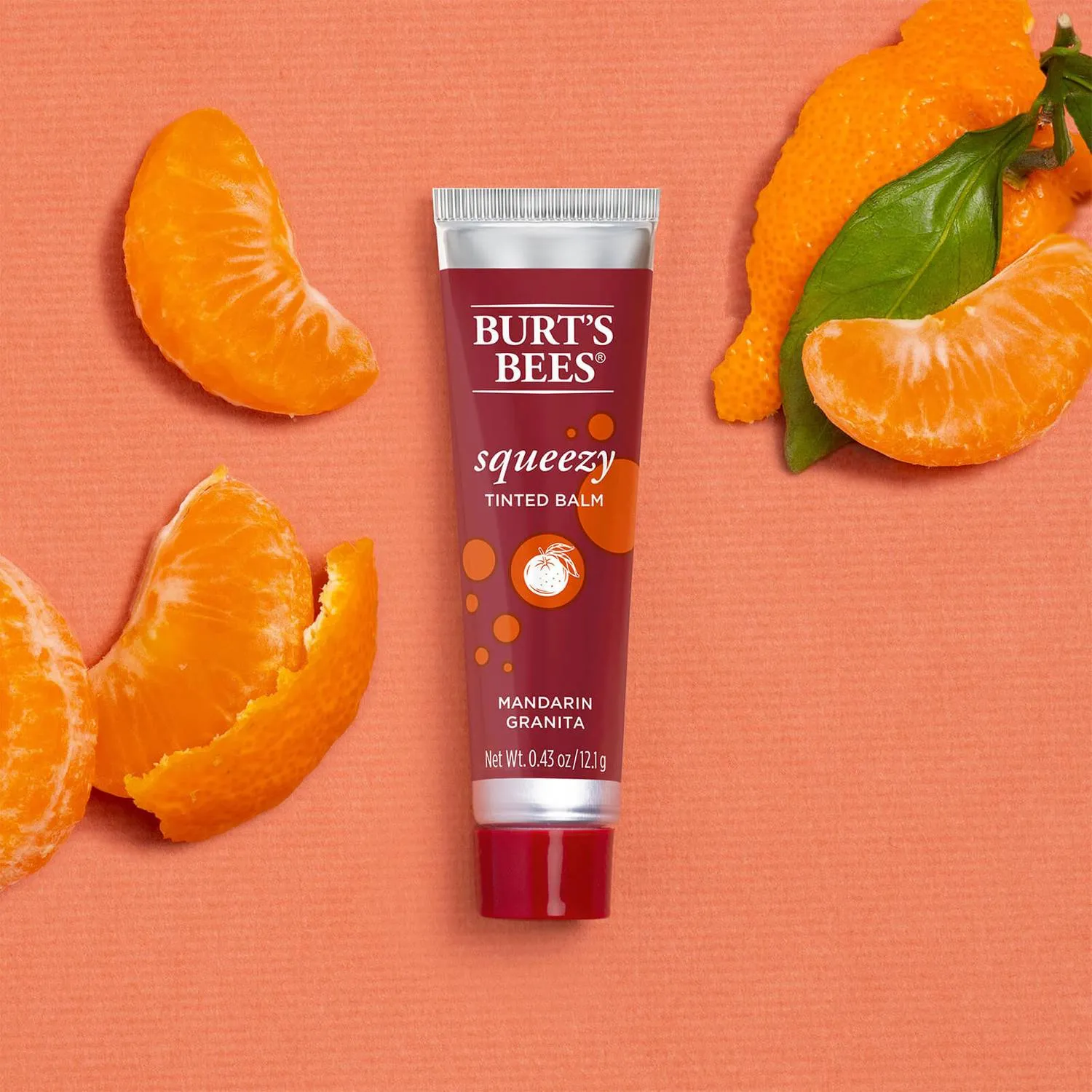 BURT'S BEES Squeezy Tinted Lip Balm - Mandarin Granita