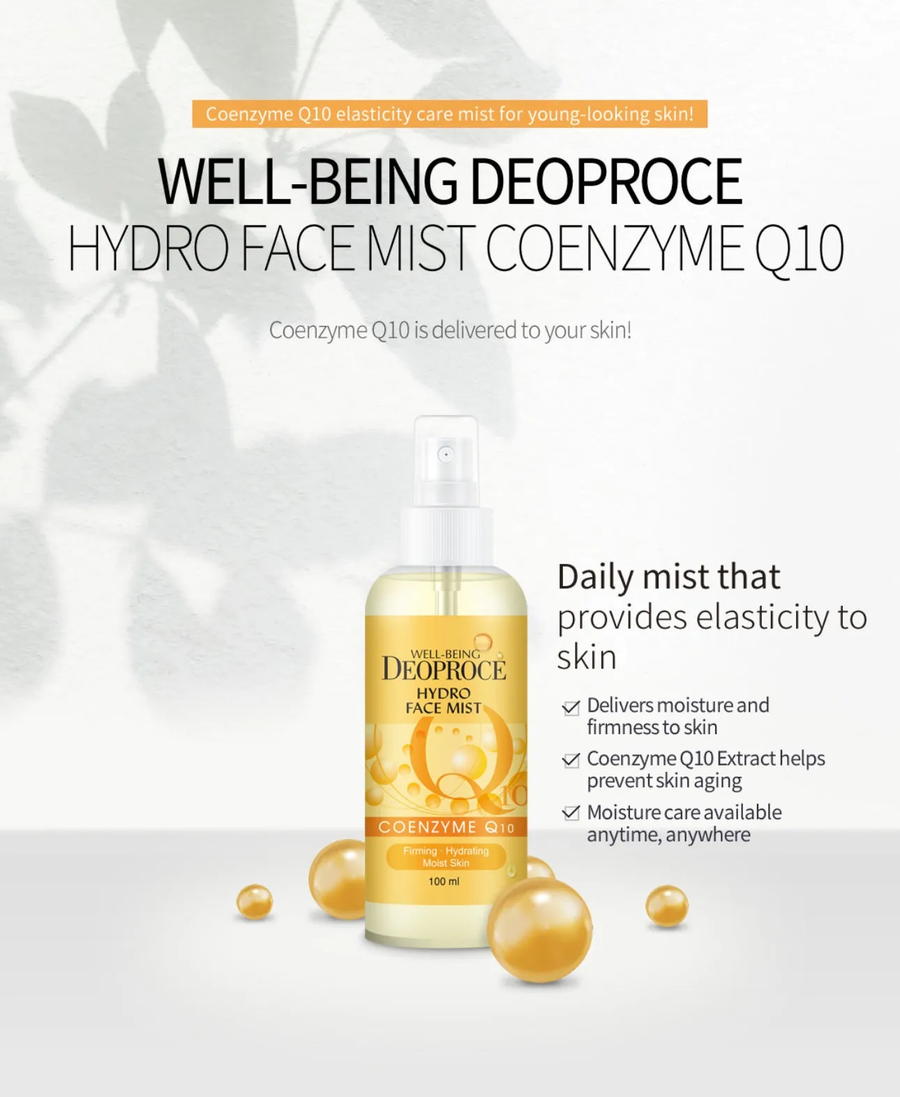 [Deoproce] Hydro Face Mist Coenzyme Q10 (100ml)