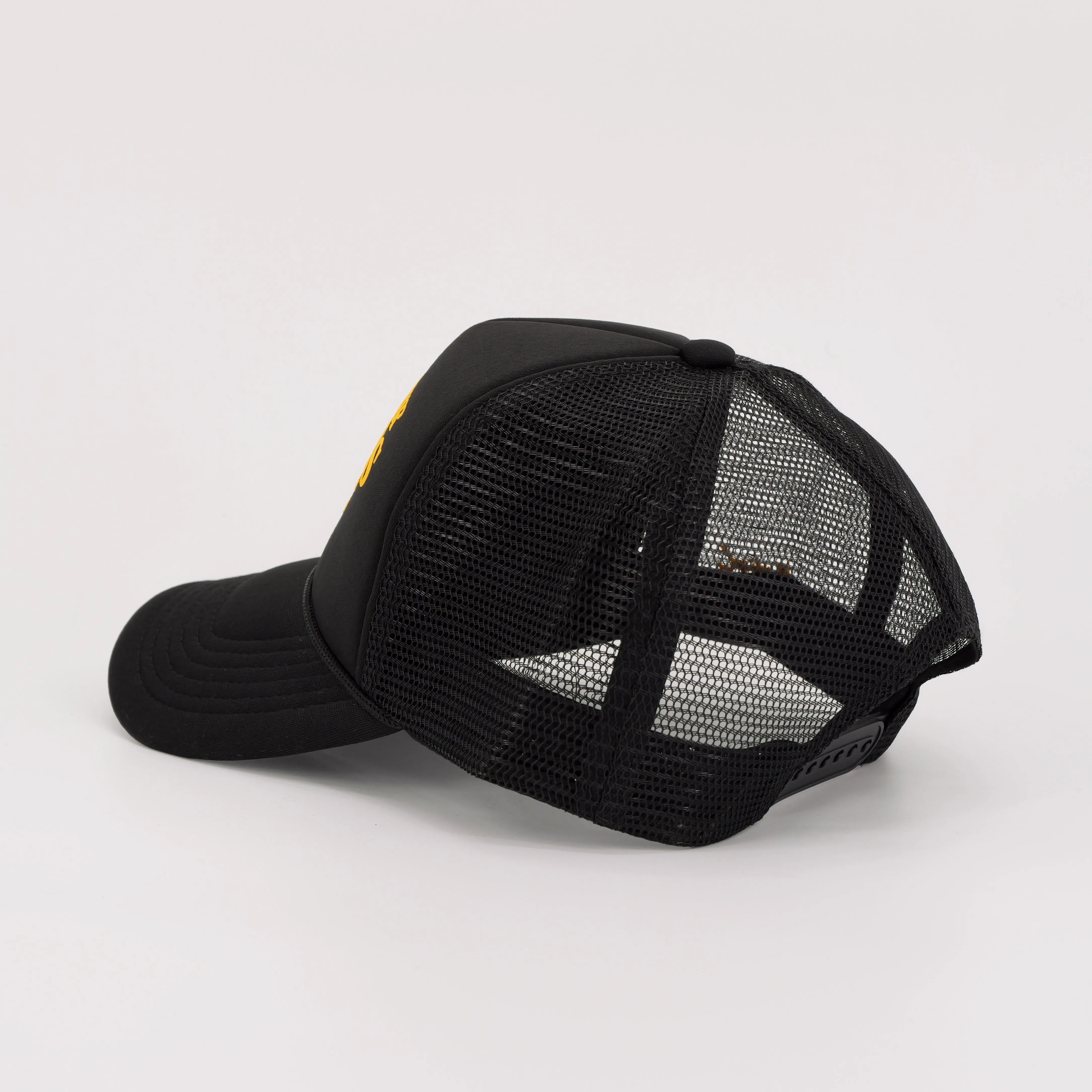 FLOWER SHOP TRUCKER HAT BLACK/YELLOW