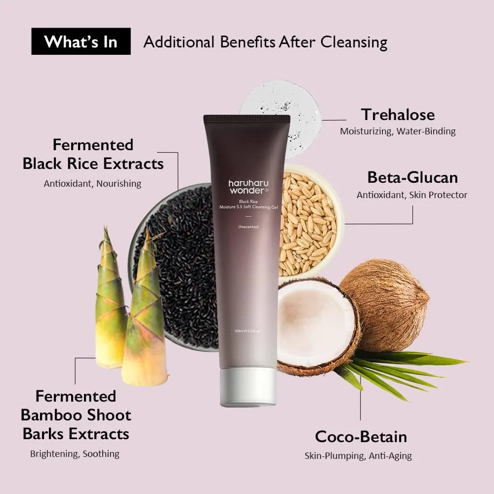 Haruharu Black Rice Moisture 5.5 Soft Cleansing Gel