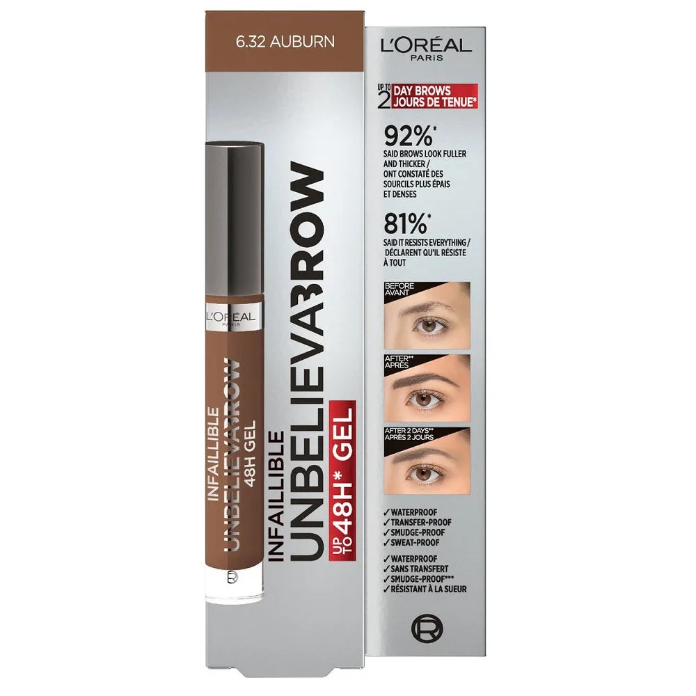 Infaillible Unbelieva'Brow 48H Gel żel do brwi 6.32 Auburn 3.4ml