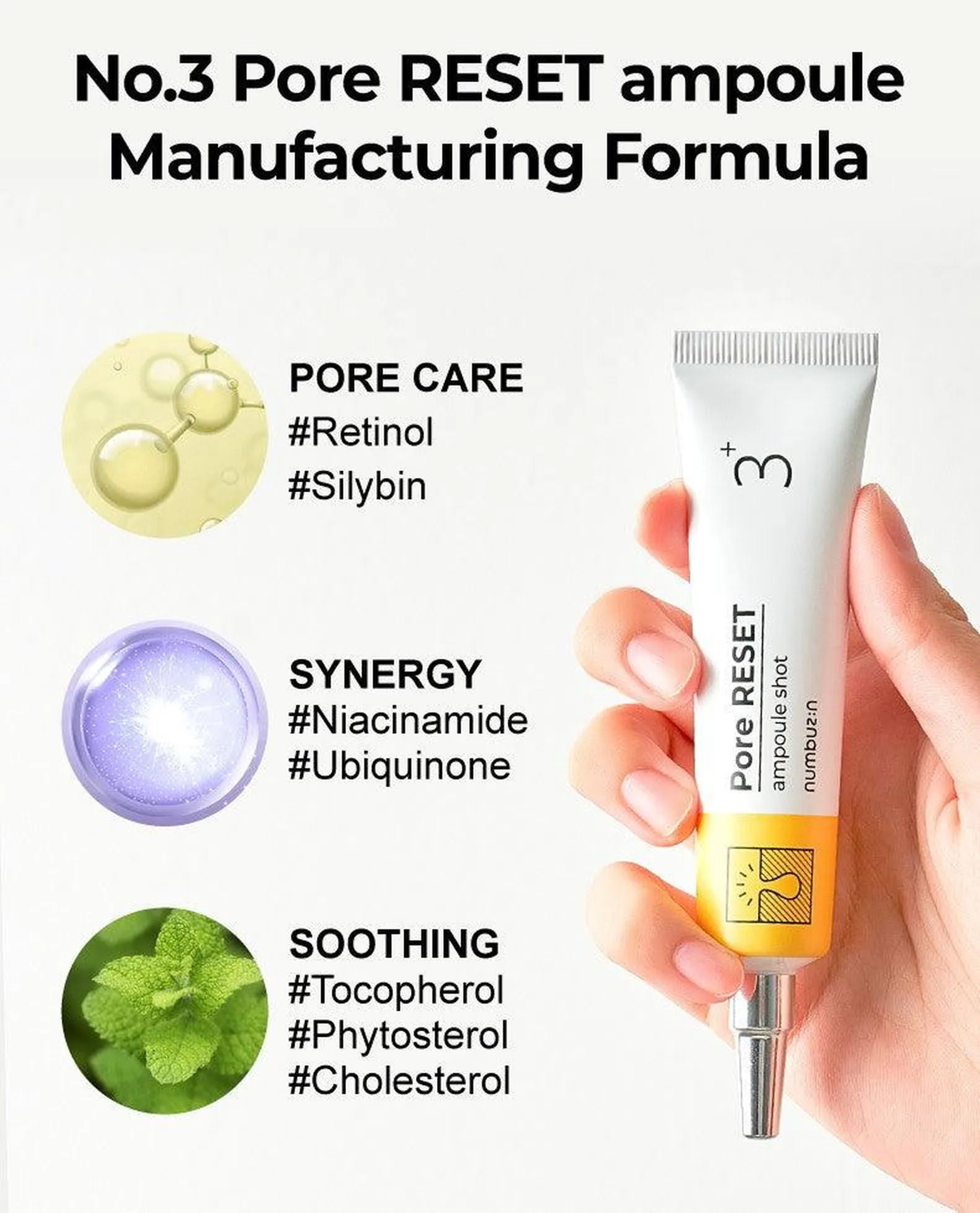numbuzin No.3 Pore Reset Ampoule Shot 25ml