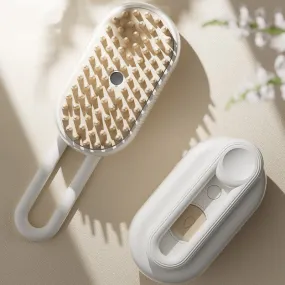 Steamy Pet Brush for Dogs and Cats - Electric Spray Handle Massage Brush