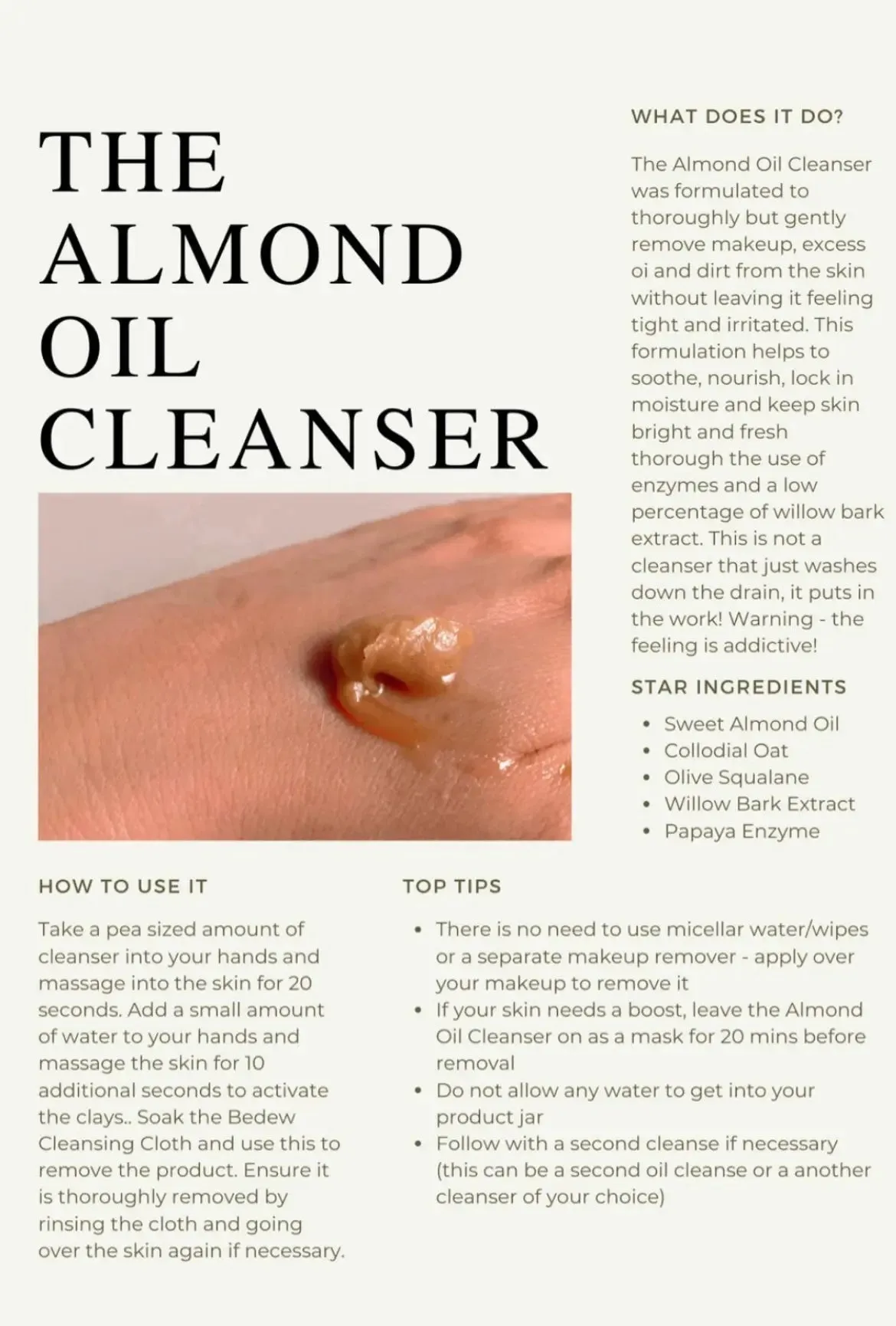 The Almond Oil Cleanser
